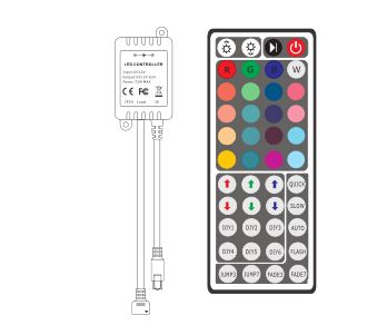 IR 44  keys  RGB  LED Controller